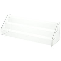 Plymor Clear Acrylic Shelf Display Riser 18/" H x 16/" W x 5.375/" D